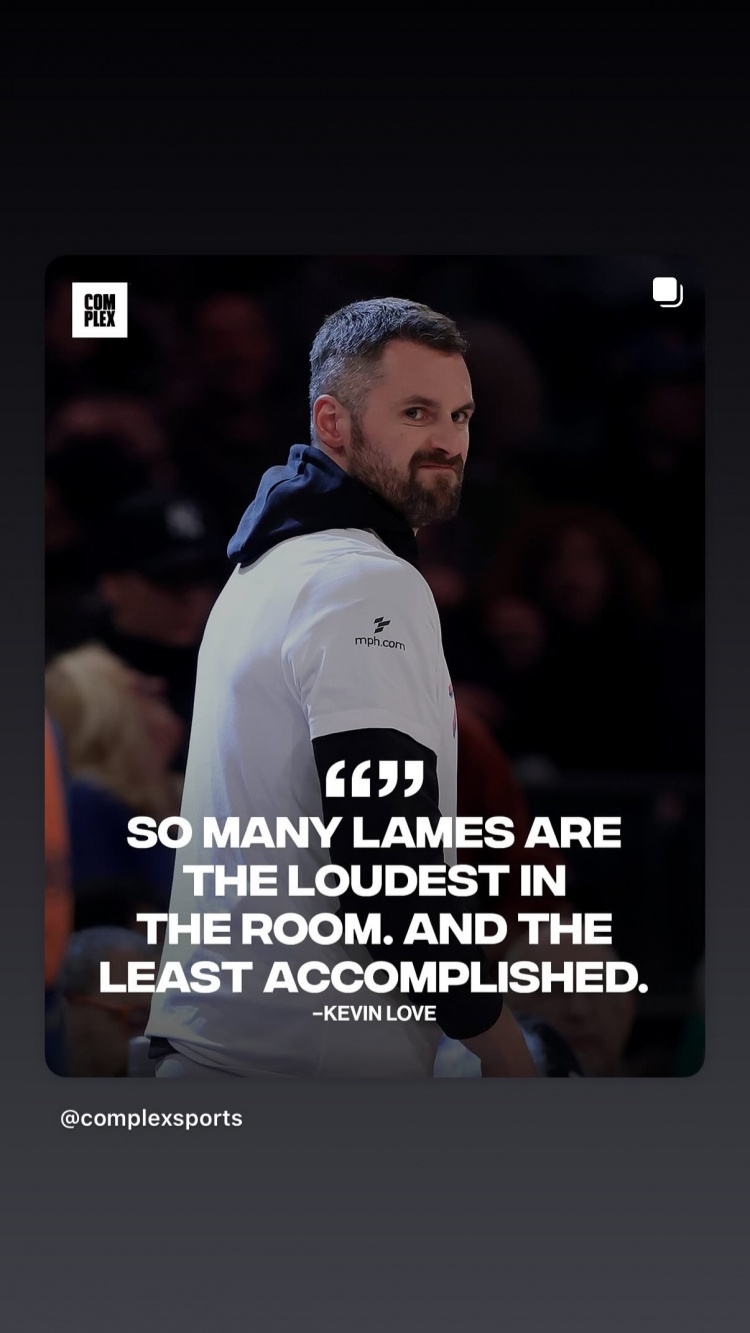 澳客网官网-詹姆斯转发乐福动态:房间里最吵闹的往往是最没本事的废物😅