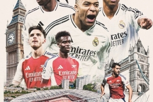 澳客网官网-皇马发布客战枪手海报：姆巴佩领衔罗德里戈、卡马文加三人出镜